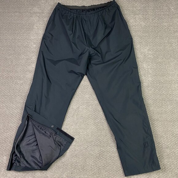 FootJoy DryJoys Rain Pants Men's XL Black Golf Ankle Zip Zipper Waterproof - Picture 1 of 16